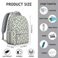 thumbnail image 6 of Boho Style Campus Backpack - Vintage Tribal Design, 17 Inch Laptop Pocket, Durable Fabric, Spacious for School & Everyday Use, 6 of 6
