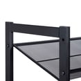 thumbnail image 5 of Organize It All 3 Tier Adjustable Mesh Shoe Rack in Black, 5 of 6