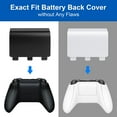 thumbnail image 3 of Battery Cover for Xbox One Controller, 4 Pack Back Cover Replacement Parts Compatible with Xbox One S, One X Wireless Controller *Black, 3 of 5