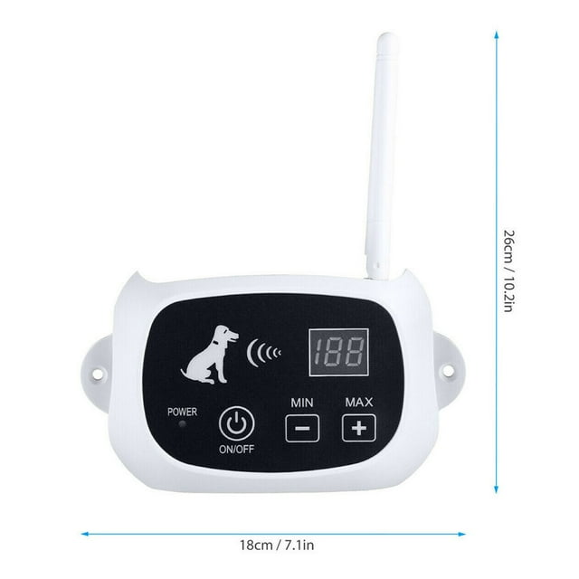 Animal Stop Barking Electronic IP67 Waterproof Adjustable Wireless Shock Collar Pet Electric Fence System Anti-bark Trainer 1-drag-2 US Plug