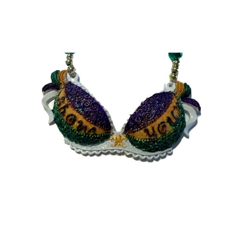 Show Your Bra Mardi Gras Necklace Beads Bead