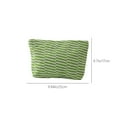 thumbnail image 3 of Usupdd Woolen Knitted Bag Striped Color-blocked (Green), Woolen Knitted Bag Striped Color-blocked Cosmetic Bag Pattern Cosmetic Bag Portable Cosmetic Bag Ins-style Pencil Case, 3 of 7