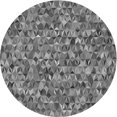 thumbnail image 1 of Ahgly Company Indoor Round Patterned Gray Dolphin Gray Area Rugs, 3' Round, 1 of 6