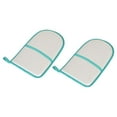 thumbnail image 2 of 2x Guantes de planchación de guantes Vaporizador de planchado Guantes de planchado impermeabilizado Manga de plancha de planchado Mittenas protectores gris claro, 2 of 8