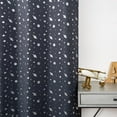 thumbnail image 5 of Silver Foil Outer Space Theme Blackout Curtains Dark Grey - 63, 5 of 5