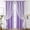 Purple#6, variant on Double Layer Blackout Curtains with Sheer Star Lace Thermal Insulated 2-in-1 Panel Light Blocking, Noise Reducing, Polyester Black, Blue, Gray, Khaki, Purple, Pink 100x130cm for Bedroom, Living Room