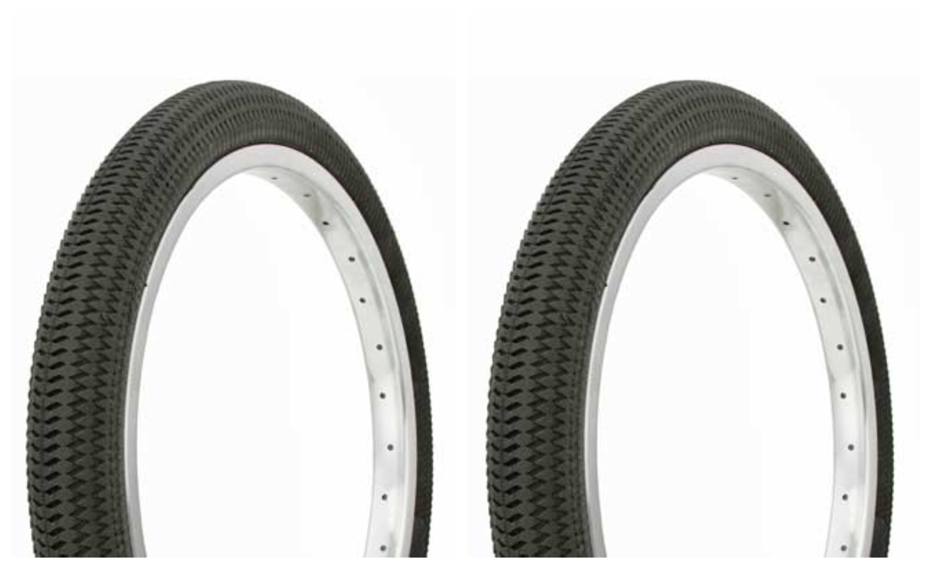 New Kids Bicycle Tires and Tubes 18 x 2.125 Fits 1.75 1.95 Black BMX 18" Bike 