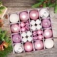 thumbnail image 4 of Amagogo 44 Pieces Christmas Ornament Balls Xmas Decorative Baubles Christmas Tree Hanging Holiday Decoration Pink and White, 4 of 8