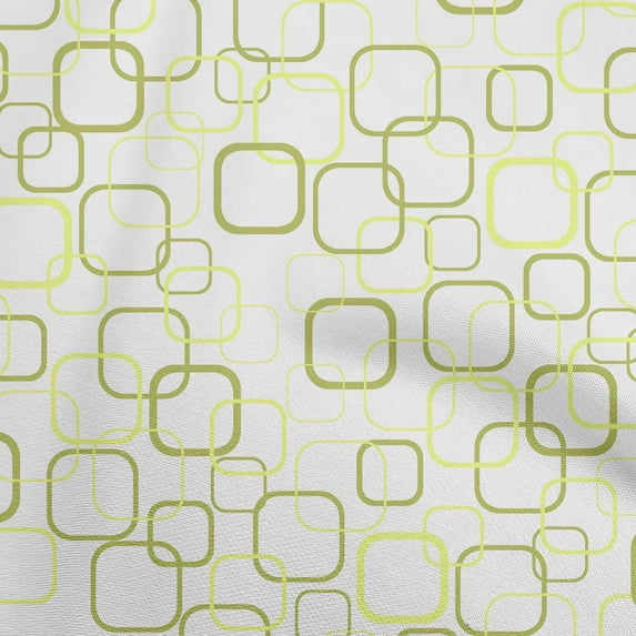 oneOone Cotton Jersey Green Fabric Geometric Fabric For Sewing Printed Craft Fabric By The Yard 58 Inch Wide