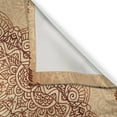 thumbnail image 3 of Ambesonne Brown Mandala Kitchen Curtains, Vintage Ethnic, 55"x39", Brown Ginger Beige, 3 of 3