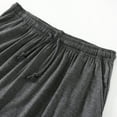 thumbnail image 3 of Men's Pajama Shorts Loose Sweatpants Solid Color Drawstring Sleep Bottoms Modal Soft Sleepwear Loungewear Pockets Shorts, 3 of 9