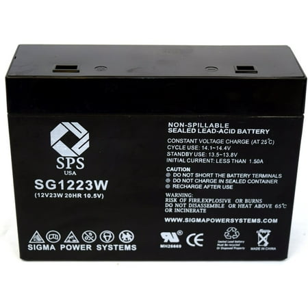 SPS Brand 12 V 5 Ah (Terminal T1T2) 1223W Replacement battery for Best Technologies Patriot 250 (1