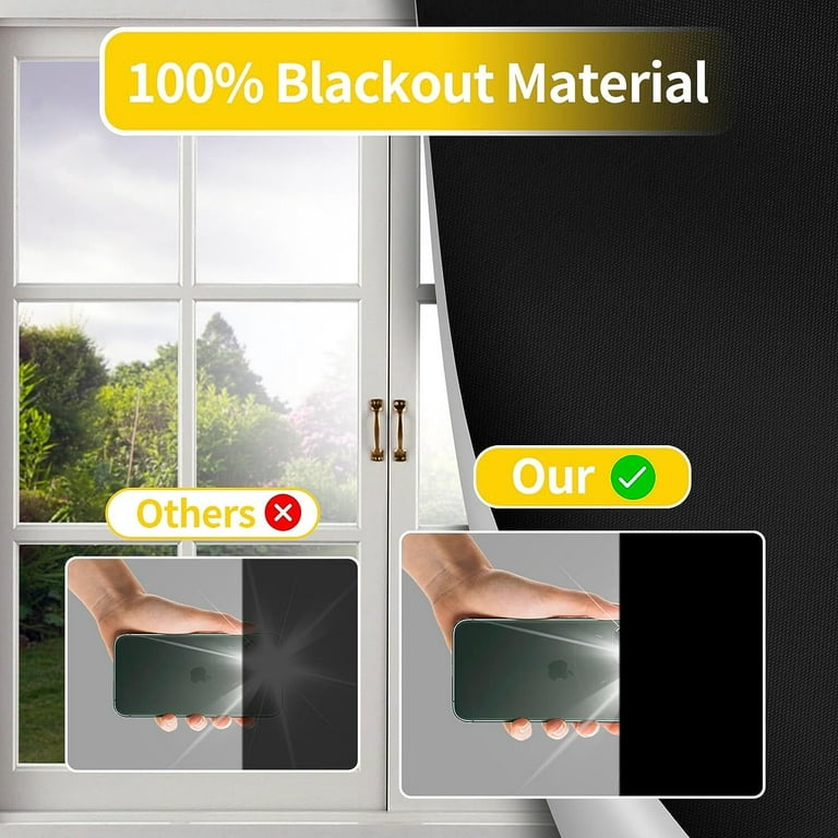 300x145cm Temporary Blackout Blinds Portable Easy To Stick On No