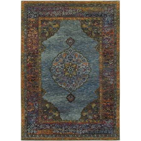 Oriental Weavers 7139A-6×9 Andorra 7139A 6′ 7″ X 9′ 6″ Indoor Area Rug