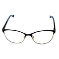 thumbnail image 2 of Lucky Mens Ophthalmic Soft Square Navy Gold Metal Frame D111 53mm, 2 of 6