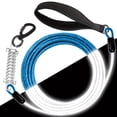 thumbnail image 1 of CNKOO Reflective Chew Proof Dog Leash - 5/10/15ft Heavy Duty Dog Lead For Small Large Dogs - Waterproof Pet Long Chain Leashes With Swivel Lockable Hook And Shock Absorbing Spring, 1 of 6