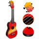 thumbnail image 3 of GOOHOCHY 1 juego de ukelele creativo de 21 pulgadas, dibujado a mano, instrumento acústico para principiantes, 3 of 7