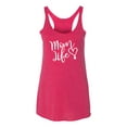 thumbnail image 2 of Mom Life Best Mom Mother's Day Gift Blessed Family Kids | Womens Mother's Day Premium Tri-Blend Racerback Tank Top, Shocking Pink, Medium, 2 of 4