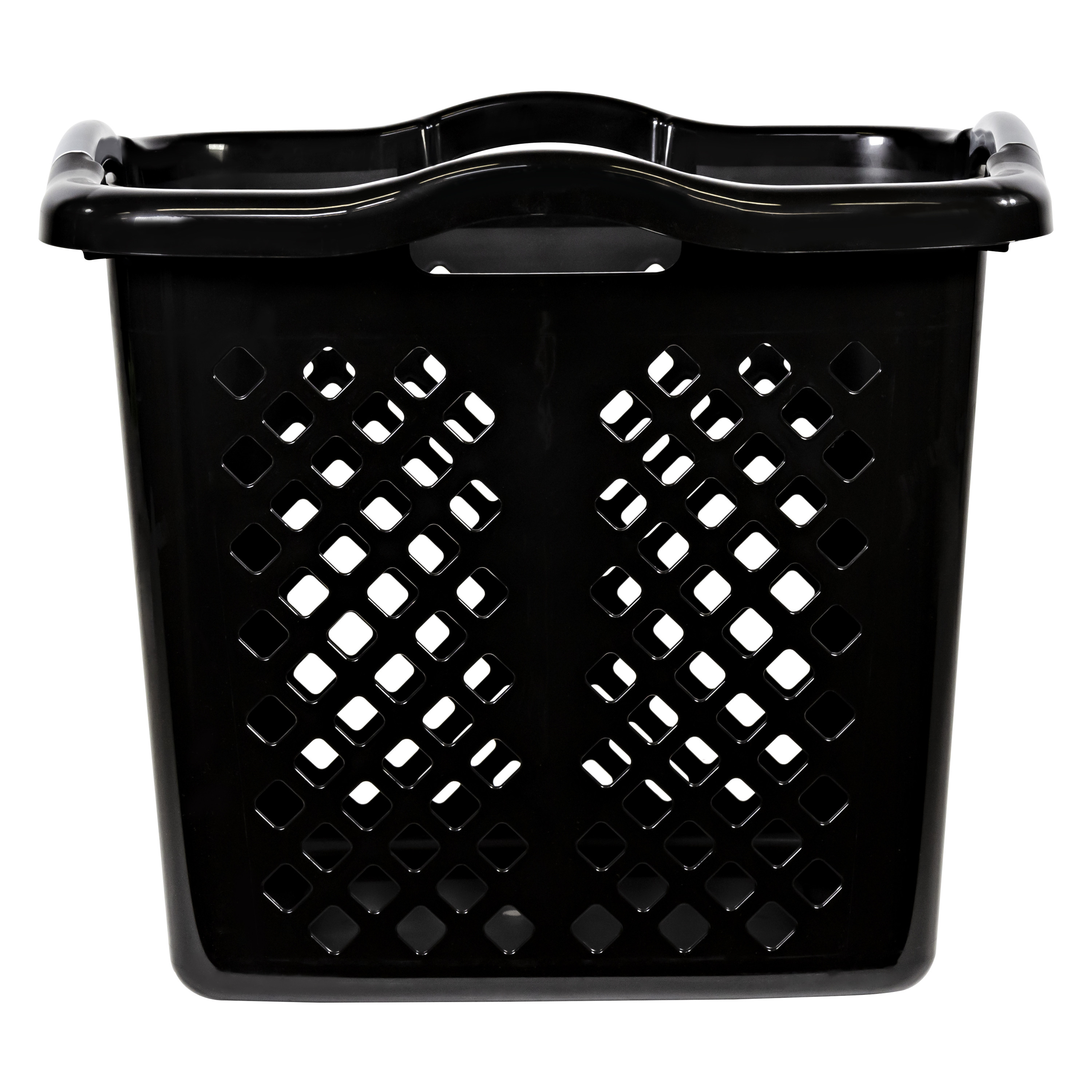 Home Logic 2 Bushel Plastic Laundry Hamper, Black photo 7