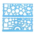 thumbnail image 2 of YAOMOBB Wavy Line Ruler Clear Geometric Drawing Ruler Set Multifunctional Easy to Use Protractor Straightedge, 2 of 6