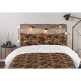 thumbnail image 5 of Ambesonne Geometric Down Alternative Quilt Comforter, Graffiti Art Earthy Back, Queen, Brown and Burnt Orange, 5 of 5