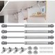 thumbnail image 1 of Hydraulic Strut, Gas Struts 4pcs Kitchen Door Hinge 100N Furniture Strut, Gas Shock Absorbers for Kitchen Cabinet Door Lifting with Screws, 1 of 5