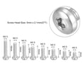 thumbnail image 2 of Uxcell M2.5 Torx Security Screws Kit, (M2.5x4/5/6/8/10/12/14/16mm)160pcs Pan Head Tamper Proof Screw, W T8 Wrench, 2 of 6