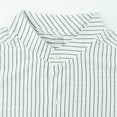 thumbnail image 6 of RUTAYY Men's Shirts Slim Fit Casual Striped Long Sleeve Turndown Collar Solid Color Button Down Shirt Daily Wear Soft Comfortable Breathable Vacation Playful Blouse, 6 of 6