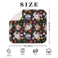 thumbnail image 4 of Pioneer Flower Floral Print Pattern Kitchen Dish Drying Mat 1 Pack, Ultra Absorbent Microfiber Drainer Mat, 16"x18", 4 of 6