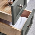 thumbnail image 6 of Fresca Manchester Regal 40" Gray Wood Veneer Traditional Bathroom Cabinet w/ Top & Sink, 6 of 9