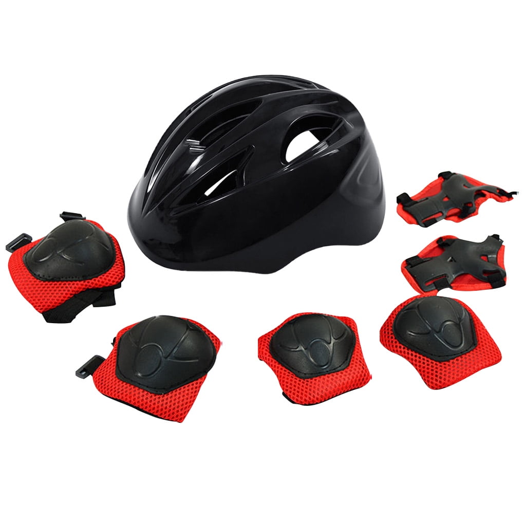 Bike Protective Gear Set Safety Roller Skating Bike Helmet Kids Knee Elbow S/M/L