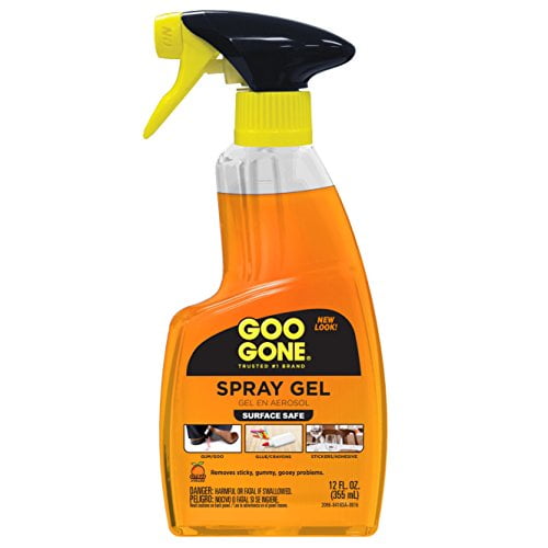 Goo Gone Original Spray Gel Removes Chewing Gum, Grease, Tar