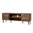 thumbnail image 1 of Jomeed Mid Century Modern Wooden TV Entertainment Console with Shelf, 1 of 12