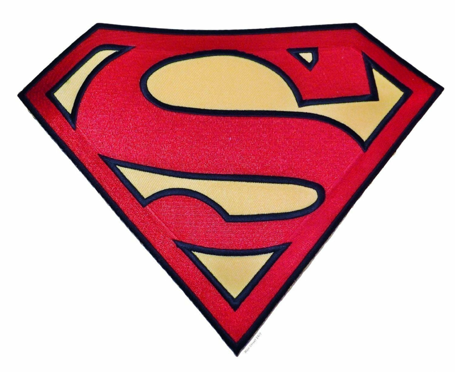 DC Comics Superman Shield Large Embroidered 10" Tall Jacket Patch