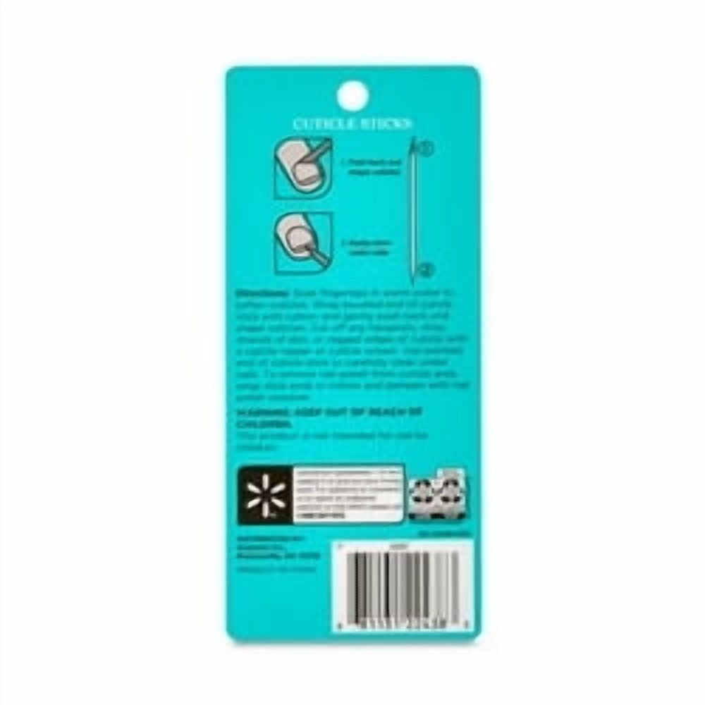 (4 pack) Equate Dual Pointed Cuticle Sticks for Nail & Cuticle Care, 12 Count
