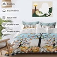 thumbnail image 3 of Thanksgiving Plaid Bedding Duvet Cover Set Twin Size 4 Pieces Pumpkin Maple Tree Fall Vintage Ombre Bedding Set with Zipper Closure, 1 Comforter Cover 68x86 Inches 1 Flat Sheet & 2 Pillow Cases, 3 of 7