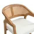 thumbnail image 5 of Christopher Knight Home Mid-Century Modern 24" Counter Stools, Cane Backs, Solid Wood, Beige+Natural, Set of 2, 5 of 8