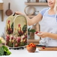 thumbnail image 3 of HELLHERO Univesal Kitchen Blender Dust Covers There is only one dust cover Polyester for Home Kitchen, Rooster Floral Pattern, 3 of 6