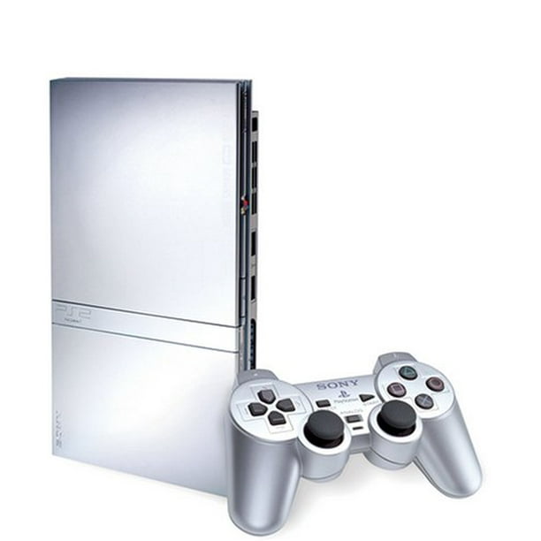Refurbished Sony Playstation 2 Ps2 Slim Silver Console Walmart Com Walmart Com