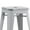 Distressed White, variant on AC Pacific 30” Metal Backless Barstool Set of 2 – Country Rustic Style, Lightweight & Sturdy Build, Easy Assembly – Distressed Matte Black