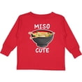 thumbnail image 3 of Inktastic Miso Cute with Miso Soup Boys or Girls Long Sleeve Toddler T-Shirt, 3 of 5