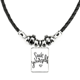 thumbnail image 1 of sálvate. collar a mano colgante de cuerda de cuero Unbranded M, 1 of 3