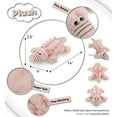 thumbnail image 3 of DolliBu Plush Alligator Stuffed Animal - Soft Huggable Pink Alligator Small, Adorable Playtime Plush Toy, Cute Wild Life Cuddle Gift, Super Soft Plush Doll Animal Toy for Kids and Adult - 14 Inch, 3 of 7