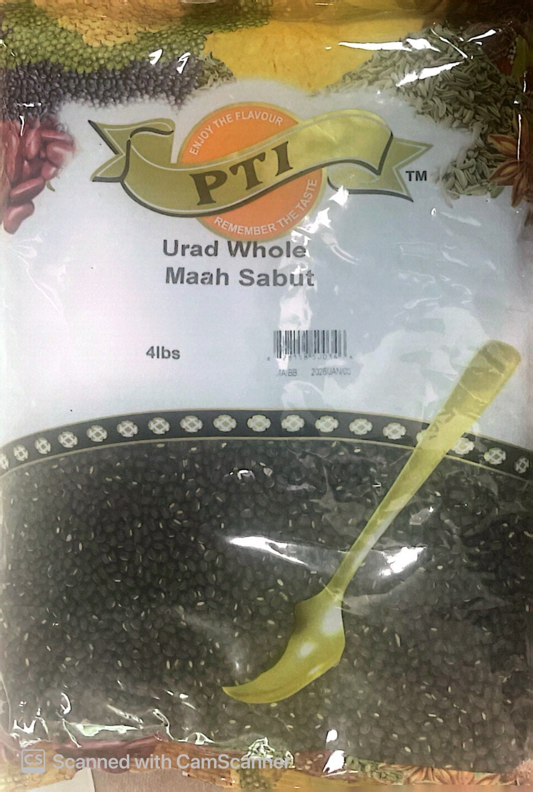 PTI Urad Whole - 4LB 1.8 KG