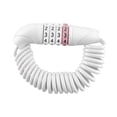 thumbnail image 3 of Candado para casco de bicicleta, candados para bicicleta, candados de cable portátiles profesionales para bicicleta, candado de cable combinado para Blanco, 3 of 8