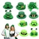 thumbnail image 2 of Sombrero de copa para el Día de San Patricio Sombrero verde con trébol Sombrero de copa para festival irlandés, 2 of 6