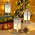thumbnail image 2 of Gostoto Christmas Lamp Portable Lanterns Flameless LED Candle Vintage Mini Hanging Lantern Christmas Home Decoration Gift Lights Decoration for Christmas Tree Garden Bedroom Parties Table, 2 of 3
