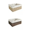 thumbnail image 1 of Cesta de almacenamiento tejida,Cesta de almacenamiento de ratán tejida para el hogar de juguetes de maquillaje,Caja de canasta de almacenamiento tejida para ropa para Baoblaze Cesta de almacenamiento tejida, 1 of 8