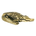 thumbnail image 6 of HEATSHAKING Vintage Brass Craft Statues Golden Crocodile Shape Decorative 1Pack 2.04X1.26X0.79in, 6 of 8