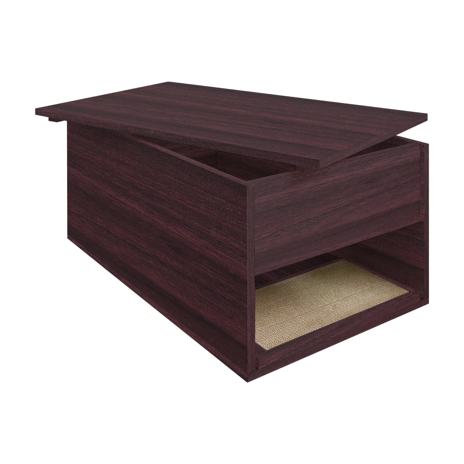 Way Basics Eco Friendly Cat Litter Box Side Table Enclosure